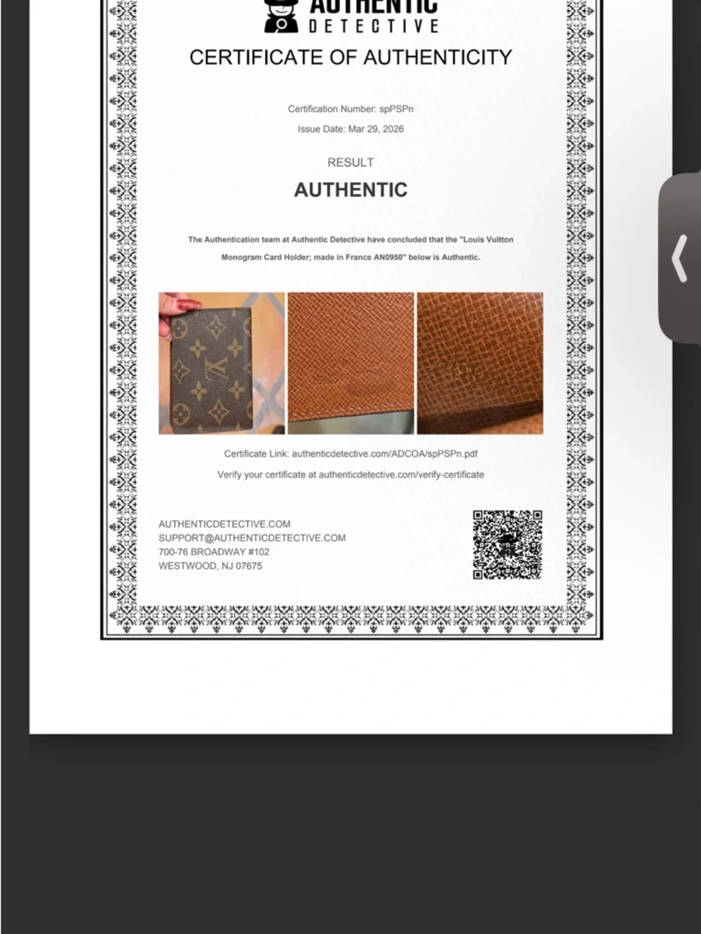Louis Vuitton Monogram Bifold Wallet - Brown/Gold Monogram - Picture 12 of 12